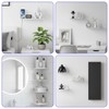 xozeooeu 6 Pcs Acrylic Floating Shelves, 5 Inch Wall Mounted