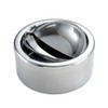 1 x Stainless Steel Ashtray with Lid, Wind Ashtray, Round