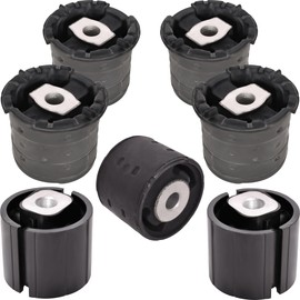 AUTOACER Complete Rear Axle Subframe Control Arm Mounts/Bushing Kit 7 Pcs for E53 X5 2000-2006, X6 E71, E72 2008-2014, OEM #33316770454, 33311093662, 33176770457, 33171096192, 33176770456