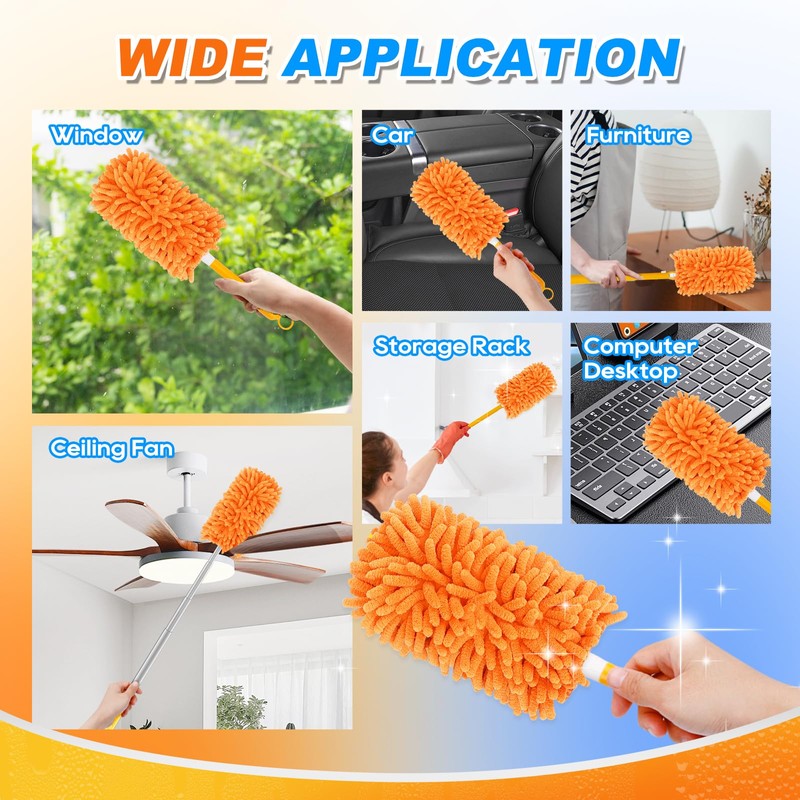 MyKEEPOW Reusable Duster Refill Compatible with Swiffer Hand Duster 360