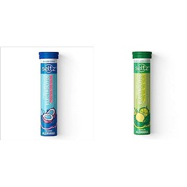 SELTZ Kit Electrolitos Tableta Efervescente, Sabores coco más lima limón, 26 Tabletas, 2 Pack                                                         
