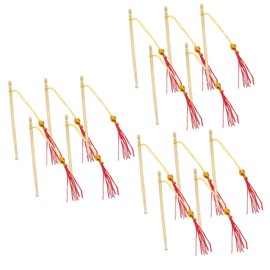 KOMBIUDA 3sets Comfortable Ear Wax Cleaning Tools Ergonomic Ear Picks Long Cow Horn Design for Household Use