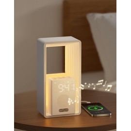 White Noise Machine Sunrise Alarm Clock: Wake Up Light with 9 Calming Sounds - Sound Machine with Night Light, USB Charging, Dimmable Display, Timer Therapy for Sleeping, Seniors, Adults, Kids, Baby