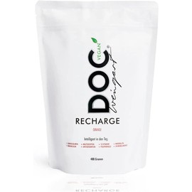 DOC Weingart® RECHARGE Vegan - Nahrungsergänzungsmittel - Natürliche Vitamine, Aminosäuren und Mineralien - Unterstützung für Immunsystem und Nervensystem - Fruchtiger Orangengeschmack, Pulver 400g