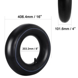 4.80/4.00-8 Inner Tubes, 480/400-8 Tyre Inner Tubes for Mini Bikes, Wheelbarrows, Lawnmowers, Go Karts, Handcarts, Trailers, Heavy Inner Tubes with TR-13 Curved Valve Stem, Pack of 2