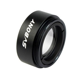 SVBONY 0.5X Telescope Focal Reducer 1.25" Filter Thread 28x0.6mm on Both Sides Reduces The Focal Length for Telescope Eyepiece Astronomical