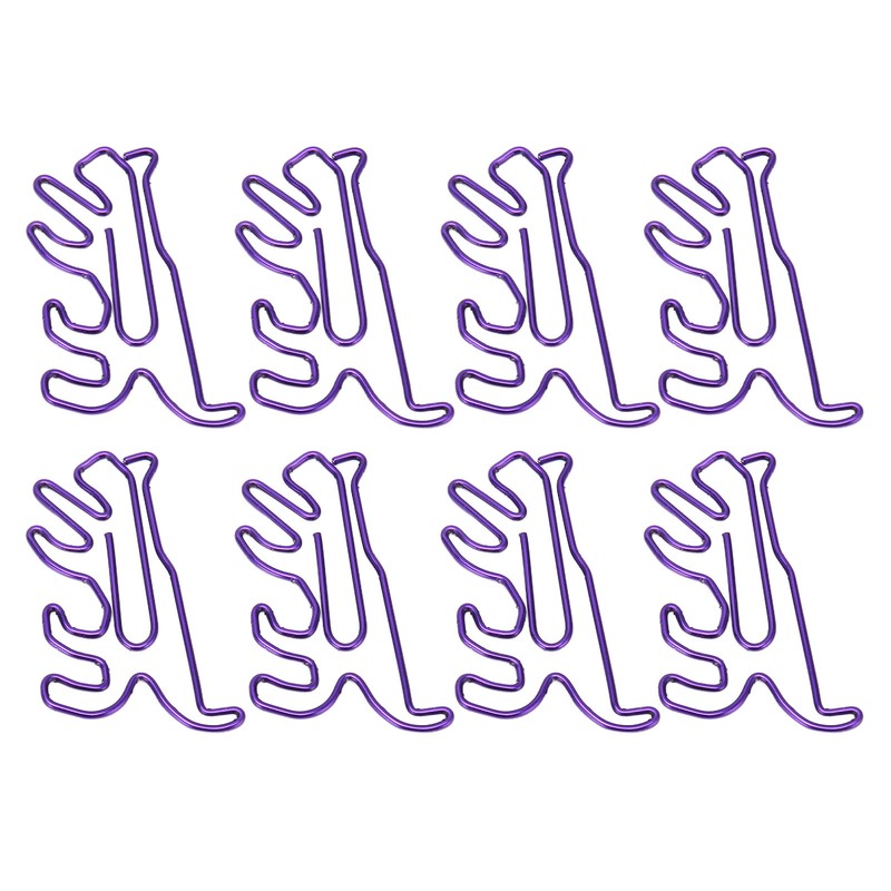 100Pcs Cute Paper Clips Animal Style Exquisite Bright Electroplated Anti