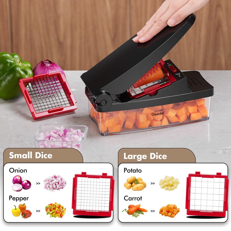 Geedel Vegetable Chopper, Onion Chopper Pro Food Chopper, Kitchen Vegetable