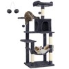 Feandrea Árbol para Gatos, Altura 137.7 cm, 4 Postes, 2