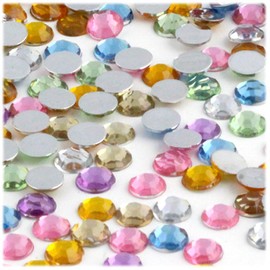 The Crafts Outlet 144pc Rhinestones Round 9mm - Jewel Tone Assortment