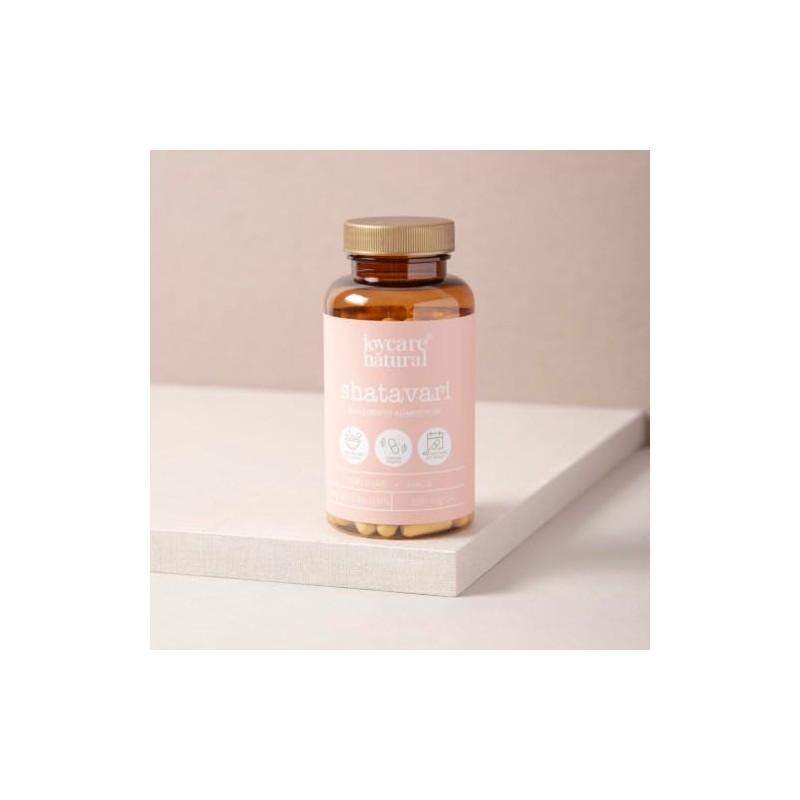 Shatavari 120 Cápsulas, Suplemento Alimenticio Vegano, Extracto de Raíz Natural,