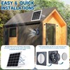 Prozilon Solar Exhaust Fan with 25W Solar Panel, 6" Solar