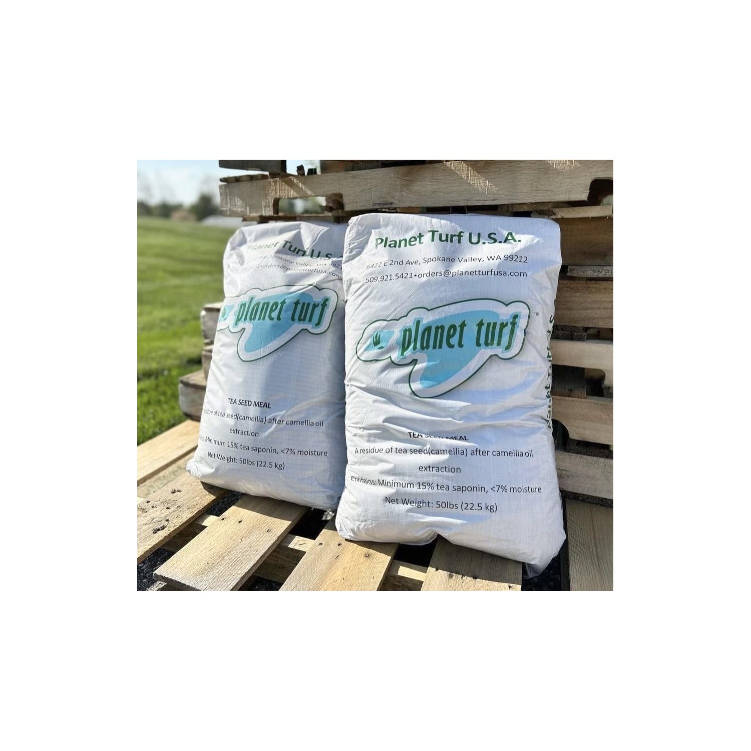 Planet Turf Tea Seed Meal - All Natural, Plant Safe (50 lb) - ibspot.com