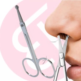 Bisutex Tijera Bigotera Y Nasal Corta Bigote Y Bello Nasal Sin Punta