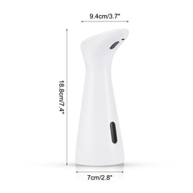 Hand Soap Dispenser, 200ml Sensor Soap Dispenser Pump IPX6 Waterproof Soap Touchless Dispenser for Bathroom Kitchen