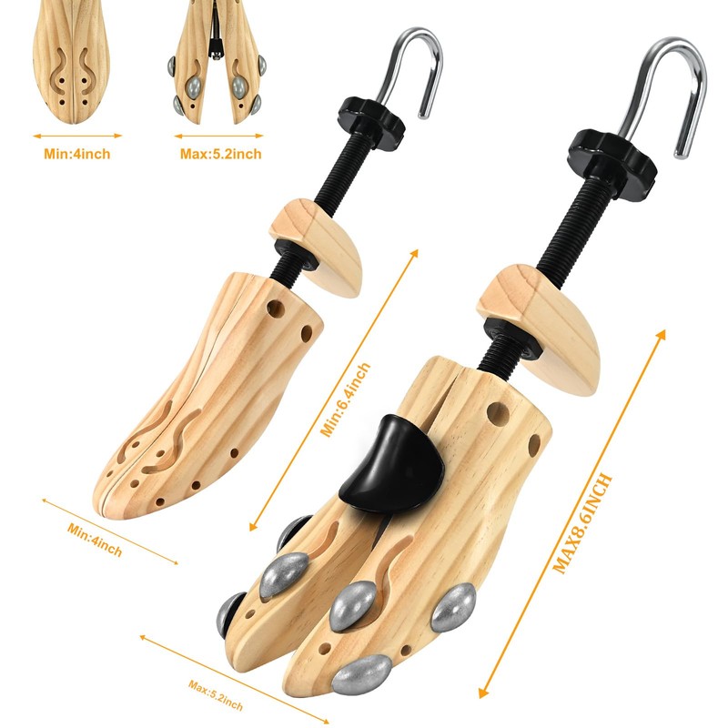 eachway Wooden Shoe Stretcher Men Women,Premium 4-Way Shoe Tree Stretch