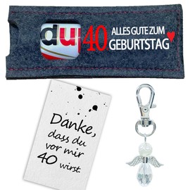 Hülle Filz Geschenke für duplo Schokolade | 40 Geburtstag, 40 Geburtstag Deko, Coole Geschenkideen 40. Geburtstag, 40. Geburtstag Mädchen, 40. Geburtstag Junge, 40. Geburtstag I ohne Schokolade