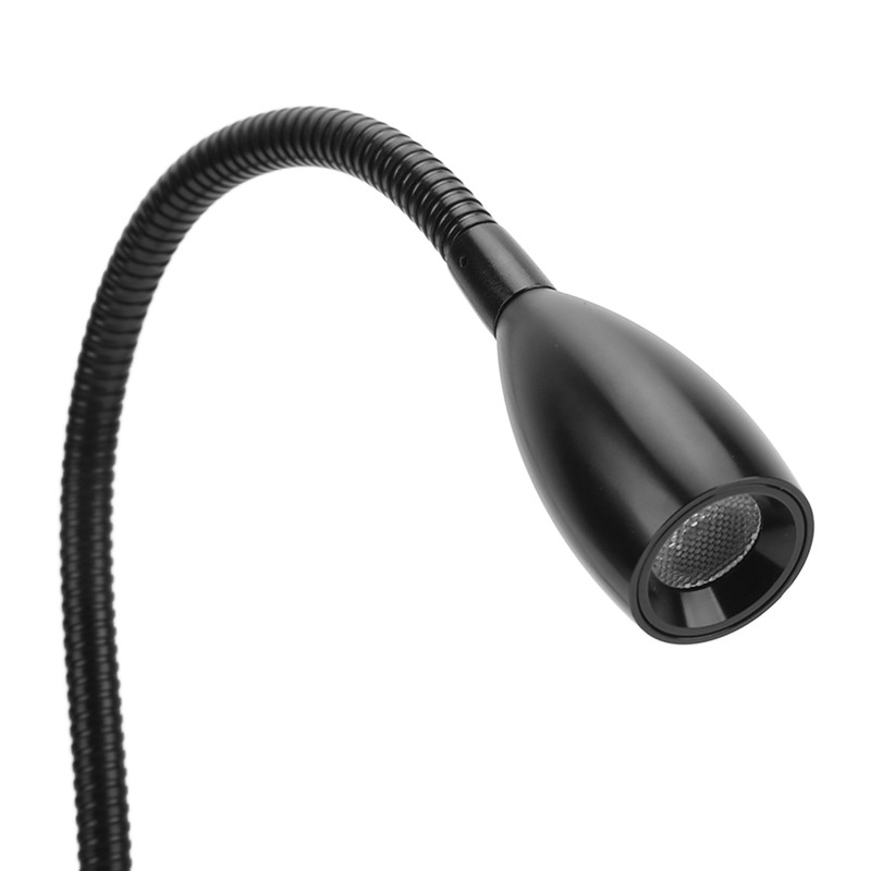 LED Reading Light 3W Wall Mount Reading Lamp Flexible Gooseneck
