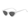 OZPYKAE Women's Vintage Cat Eye Sunglasses, Plastic Frame, Grey Lens,