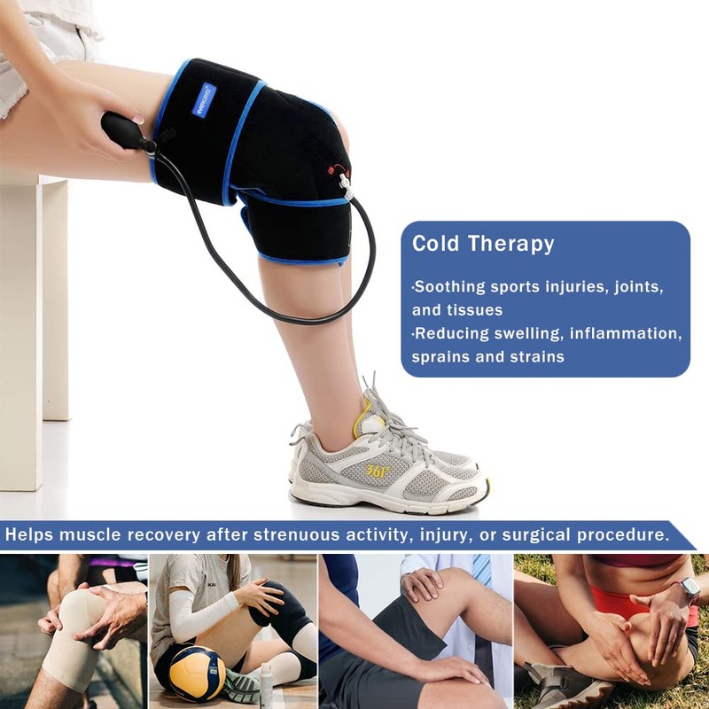EVERCRYO Cryo Cuff Knee Cooler Compression Cold Pack Knee Cold