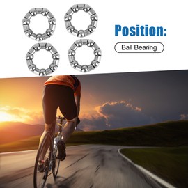 A ABSOPRO Bike Bicycle 25mm Crank Bearings Wheel Bearing Retainer (Set of 4)