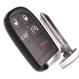 Key Fob Replacement Compatible for Jeep Grand Cherokee 2014-2021 Proximity Smart Key Car Keyless Entry Remote Control Remote Start M3N-40821302 68143505AC 68143505AA 1PCS