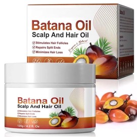Natural Organic Batana Oil Scalp and Hair Oil | Raw Batana Oil for Hair Growth and Repair | Honduras Stimulate Hair Growth, Prevent Hair Loss and Enhances Hair 120g