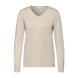 Cecil Women's Fine Knit Jumper, Desert Beige Melange
