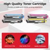 TN221 TN225 Toner Cartridge Set 4-Pack Replacement for Brother TN-221