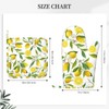 HEROARMOUR Lemon Fruits White Flower Oven Mitts Pot Holders Set