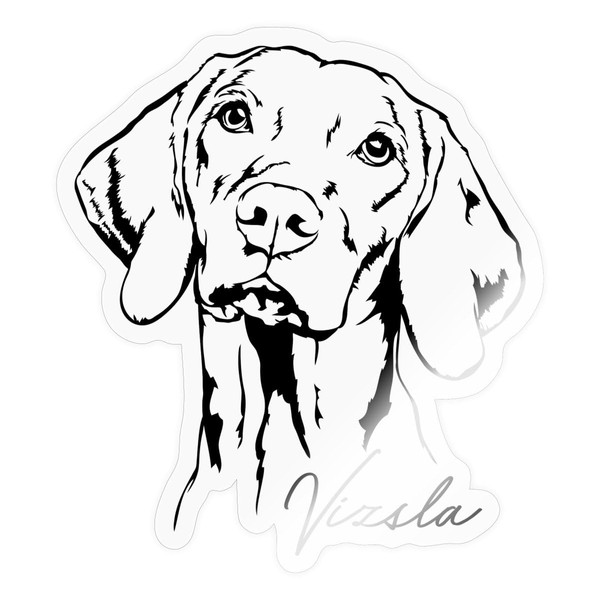 Spreadshirt VIZSLA Hunting Dog Dog Breed Sticker, Max. 10 x