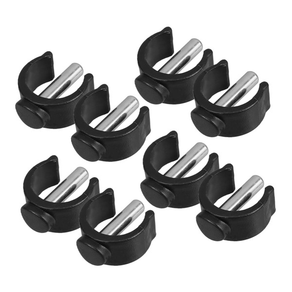 TEHAUX 8Pcs Toilet Frame Locking Clips for Tubes Height Seat