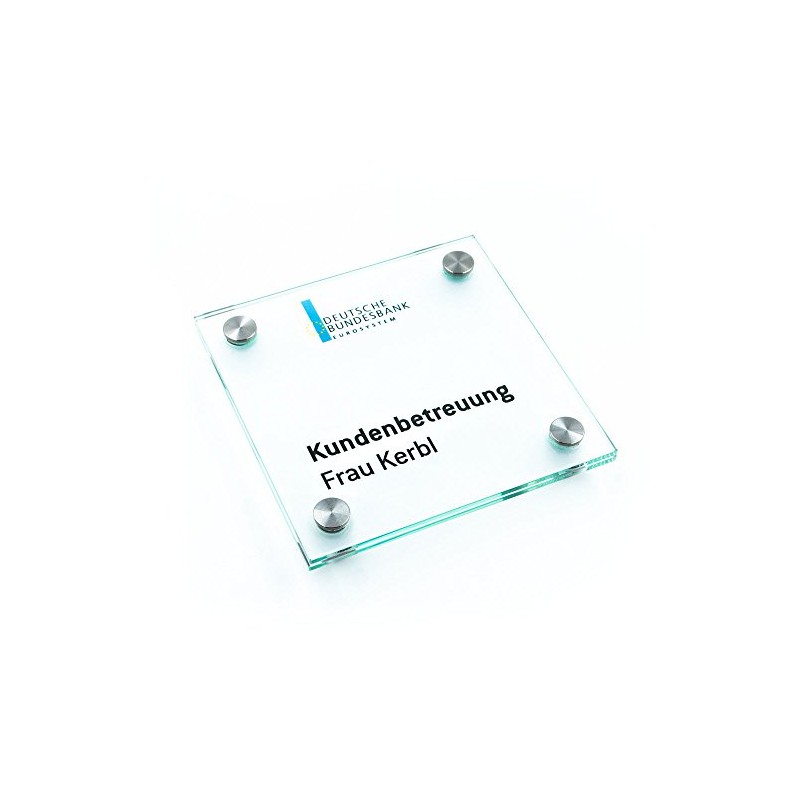 Logistic Sign System Door Sign Glass Vitrum B4 (130/130 mm)