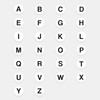 1000pcs Letter H Stickers, 0.5" Letter Sticker Dot Labels for