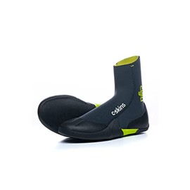 Legend Junior Kids 3.5mm Round Toe Wetsuit Boots - Graphite Flash Green (L)