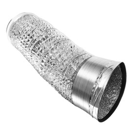 SHINEOFI 1 PC Thicken Aluminum Foil Duct Hose for HVAC Ventilation Exhaust and Air Conditioning Flexible Durable Fire Resistant Design for Kitchens Bathrooms and Grow Rooms Silver