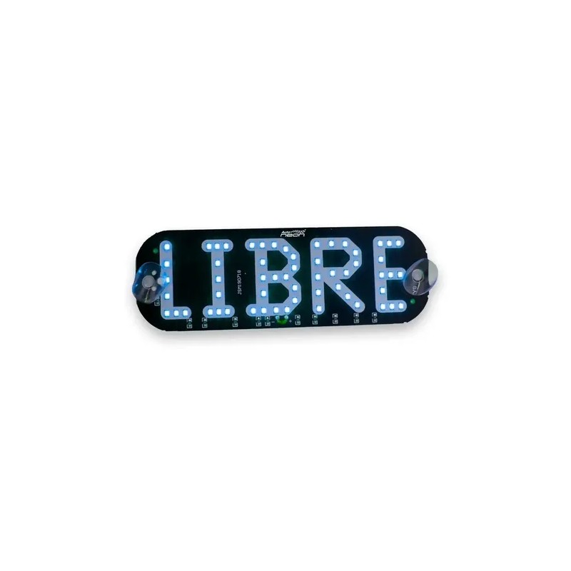 Letrero Led Taxi Libre Con Chupones Varios Colores