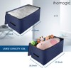 IHOMAGIC 100L Storage Bag for Bedding, Oxford Robust Foldable Underbed