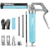 SHALL Mini Grease Gun Kit (3.52OZ, 3000PSI) with Accessories: 2x