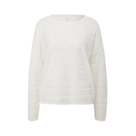s.Oliver Women's 2144367 Pullover with Pattern Structure, Cream 0210