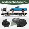 2 PCS 13 Pin Alignment Tool, Trailer Connector Dust Cap