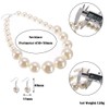 Fashion Single Chain Big Pearl Bib Collar Choker Statement Necklace