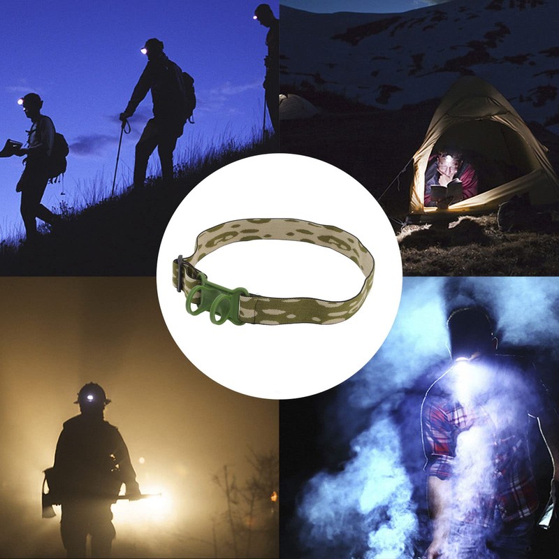 Headlamp Band, Elastic Headlamp Band, Adjustable Headband Replacement with Holder
