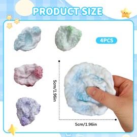 DOOCECIY 4 PCS Taba Squishy Toy, Soft Toys for Stress Relieving