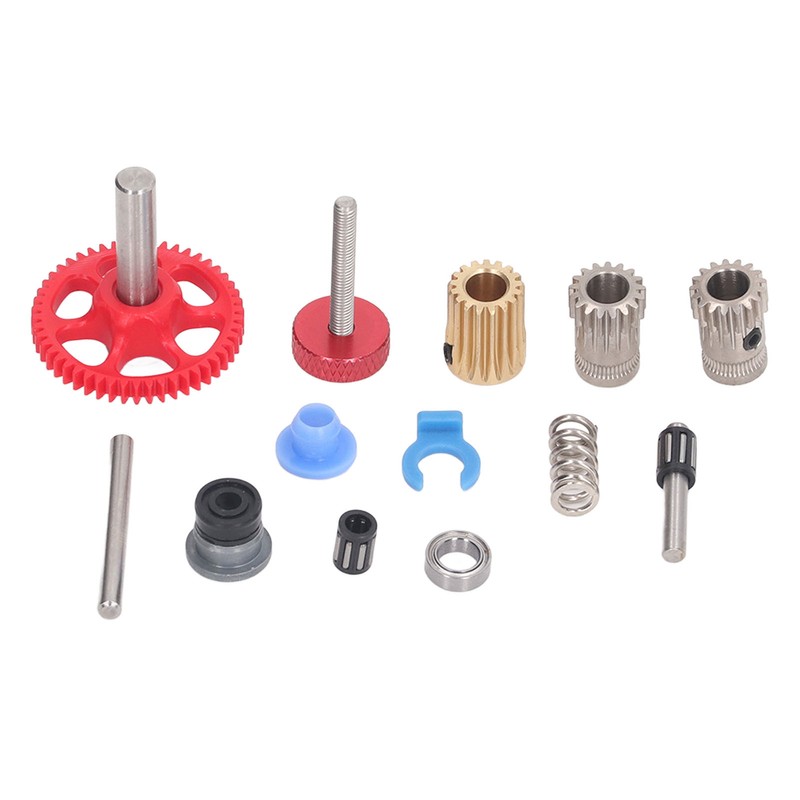 Dual Gear Assembly Kit Upgrade Extruder Red Wheel Kit 3D
