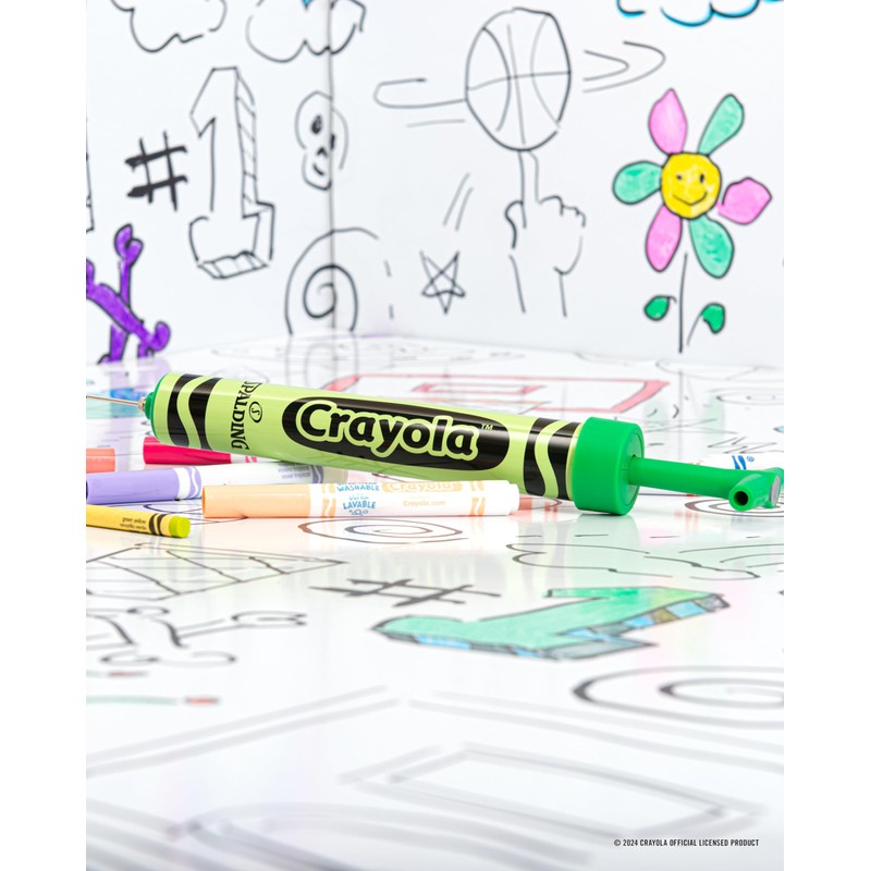 Spalding X Crayola 12" Single Action Green Pump