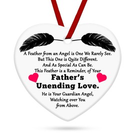 Dad Memorial Gift Ceramic Hanging Gifts for Loss of Father Sympathy Gift in Memory of Daddy Remembrance Bereavement Gifts Condolence Gift Dad Memorial Gift Father Ceramic Hanging Decoration