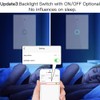 MoesGo WiFi Smart Wall Light Switch,Glass Panel, Multi-Control(3 Way), 2.4GHz