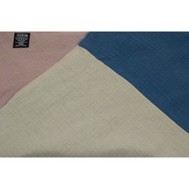 Glamexx24 XXL Women's Scarf, Many Colours, Unisex, Triangular Shape, Extra Large Summer Scarf, Autumn Scarf, Thin Scarf, Soft, Many Colour Combinations, Lightweight Scarf, Pink-denim blue-beige