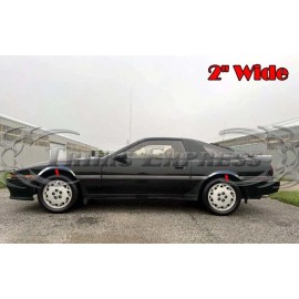 Trims Express for:1987-1998 Toyota Supra Stainless Lip Arch Fender Wheel Well Trim 4Pc 2" Wide